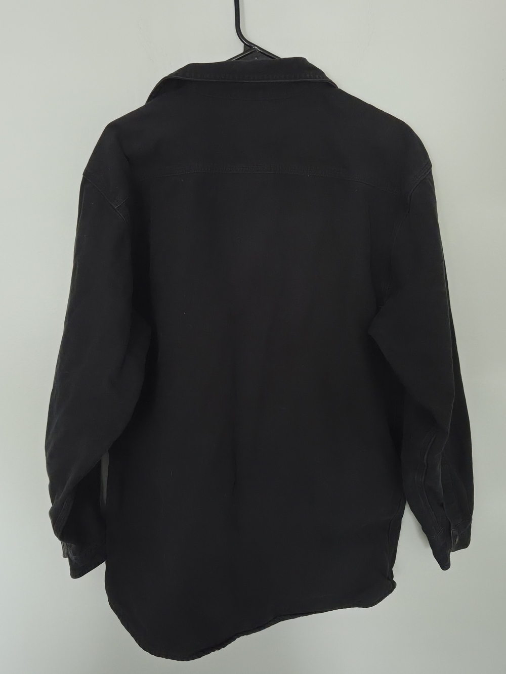 Carhartt Barn Jacket Black Plaid Carhartt Black Button-Front Size M - Picture 6 of 12